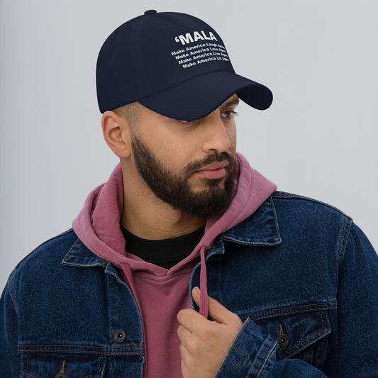 'MALA Poem Dad Cap