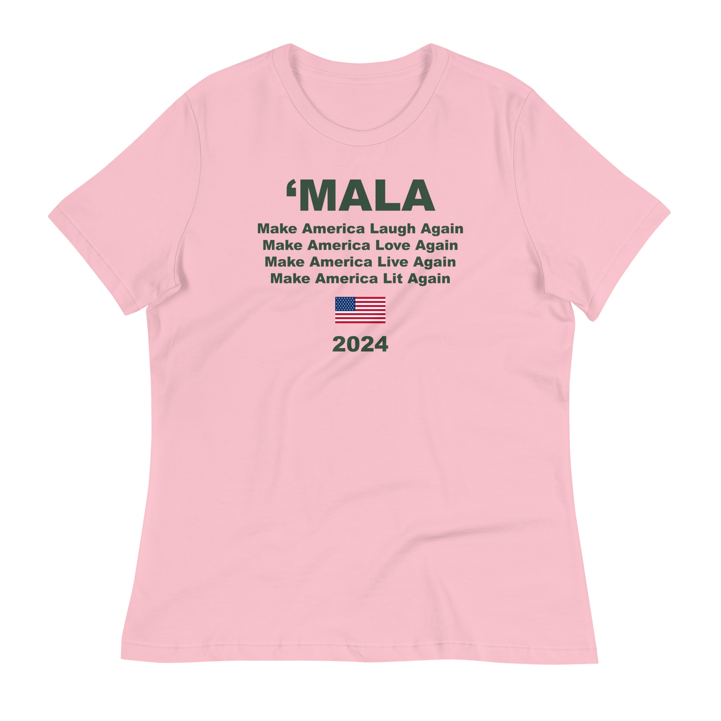 'MALA 2024 Women's Tee (Pink & Green)