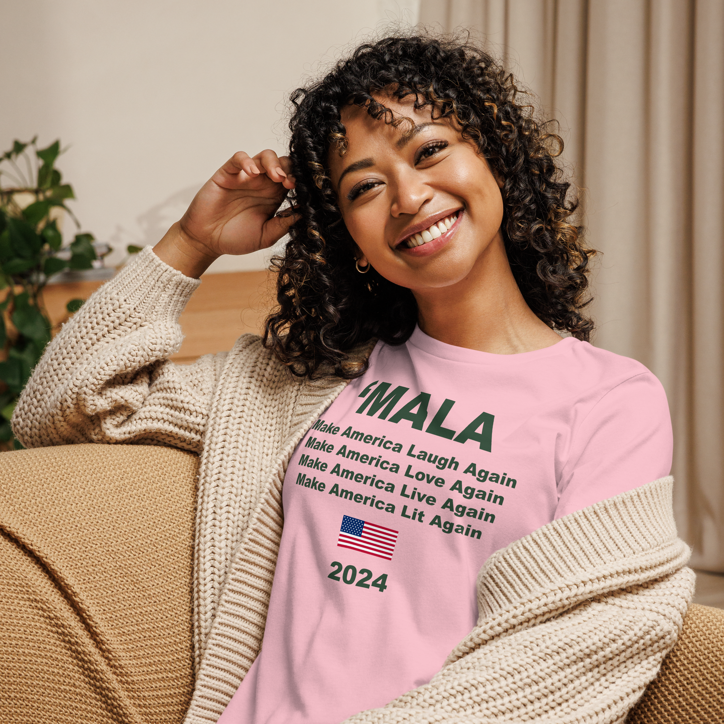 'MALA 2024 Women's Tee (Pink & Green)