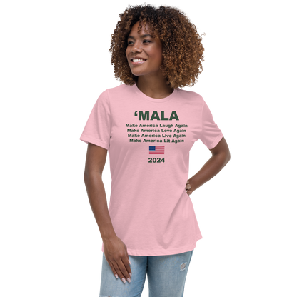 'MALA 2024 Women's Tee (Pink & Green)