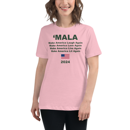 'MALA 2024 Women's Tee (Pink & Green)