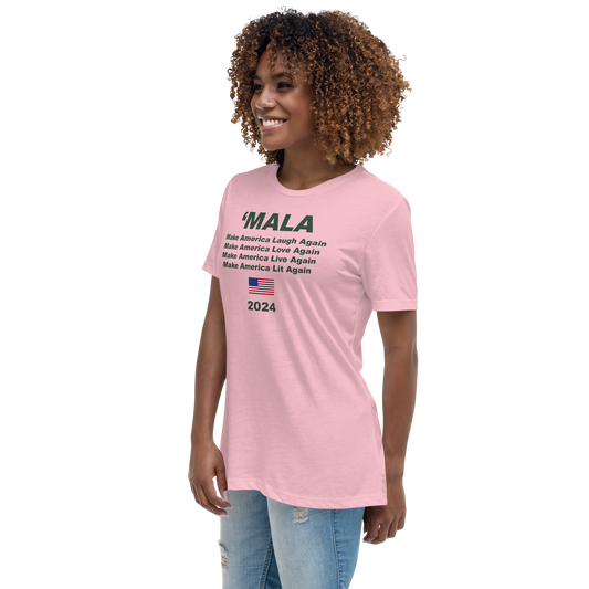 'MALA 2024 Women's Tee (Pink & Green)