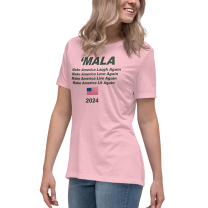 'MALA 2024 Women's Tee (Pink & Green)