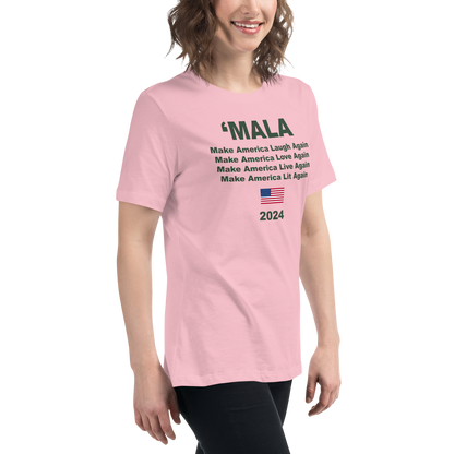 'MALA 2024 Women's Tee (Pink & Green)